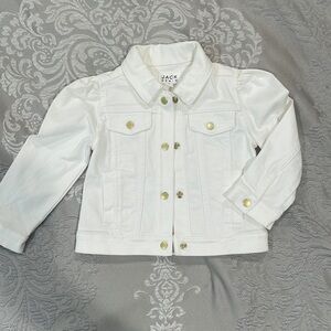 Janie & Jack white denim jacket